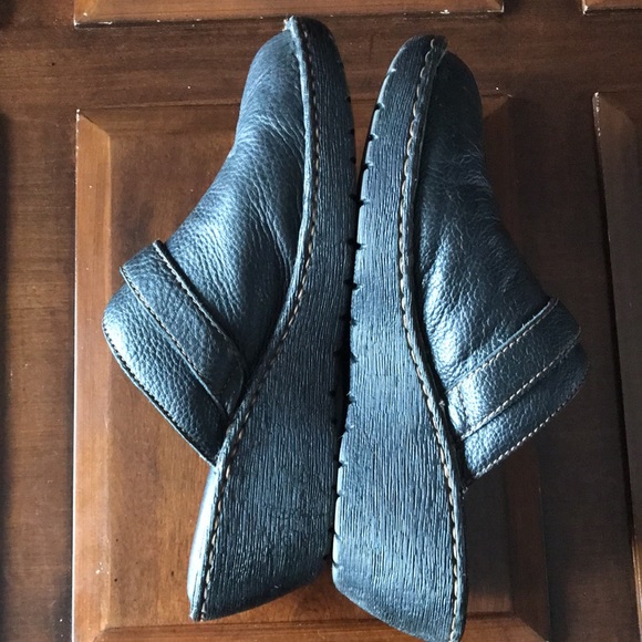 Women’s size 10 b.o.c Black leather clogs BC3215 G8 - Picture 4 of 9